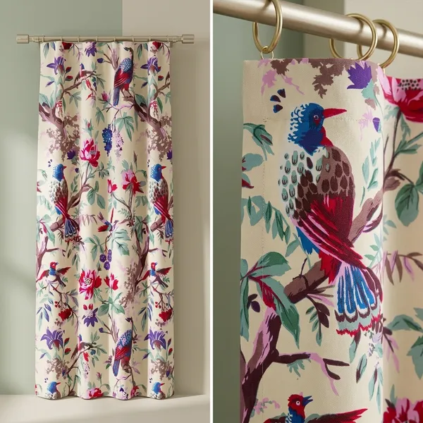Bird_Of_Paradise_Cotton_Curtain_Panels:_Tropical_Boho_Drapes_(Set_Of_2)