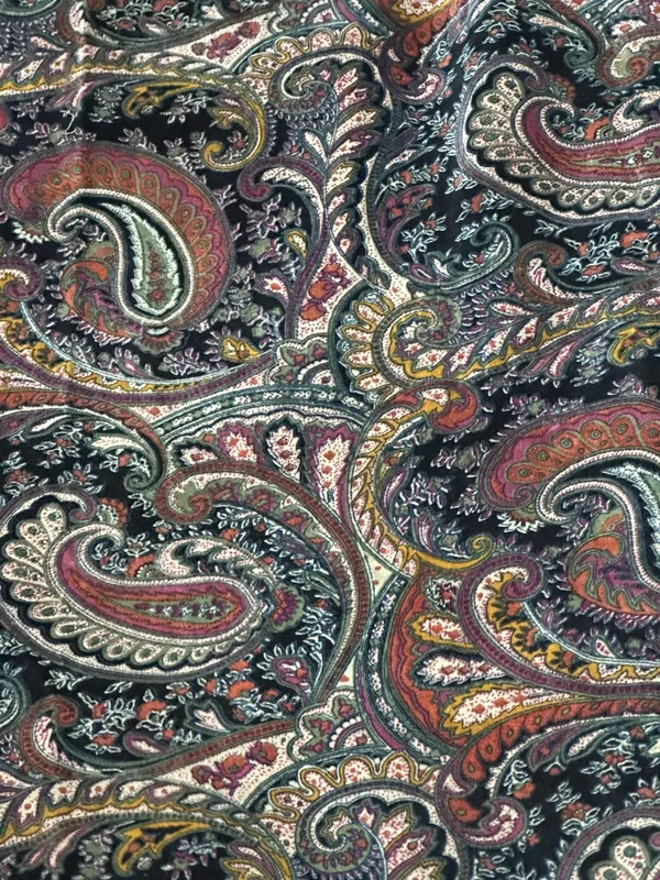 Vintage_Style_Black_Cotton_Velvet_Curtain:_Traditional_Paisley_Print_Drapes