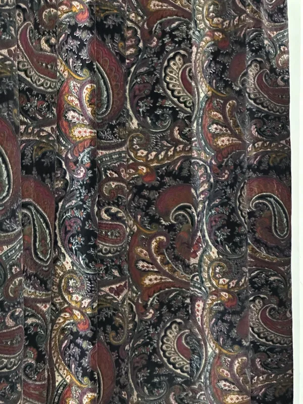 Vintage_Style_Black_Cotton_Velvet_Curtain:_Traditional_Paisley_Print_Drapes