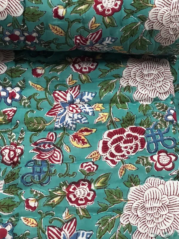 Hand_Block_Print_Cotton_Quilt:_Reversible_Indian_Artisan_Quilt