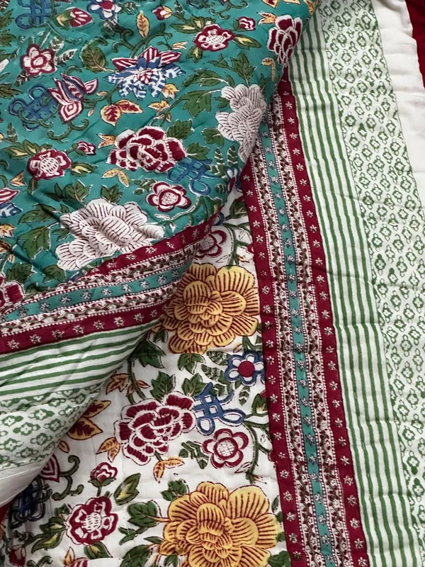 Hand_Block_Print_Cotton_Quilt:_Reversible_Indian_Artisan_Quilt