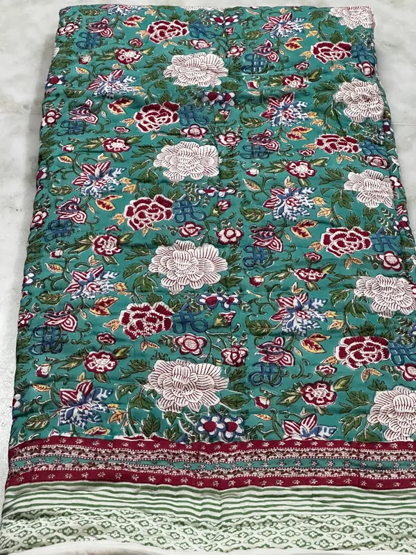 Hand_Block_Print_Cotton_Quilt:_Reversible_Indian_Artisan_Quilt