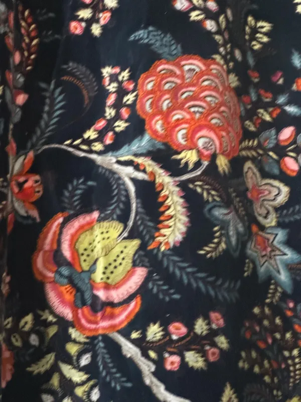 Floral_Cotton_Velvet_Curtain:_Ultra_Blue_Boho_Drapes