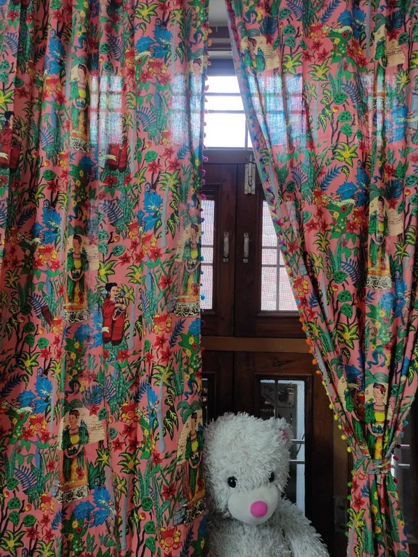Frida_Kahlo_Cotton_Curtain_(Set_Of_Two)_-_Boho_Pom_Pom_Lace