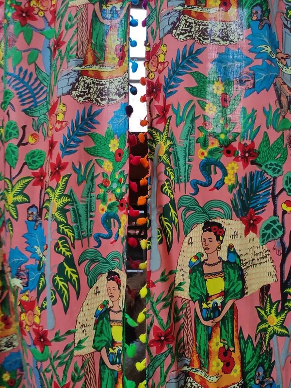 Frida_Kahlo_Cotton_Curtain_(Set_Of_Two)_-_Boho_Pom_Pom_Lace