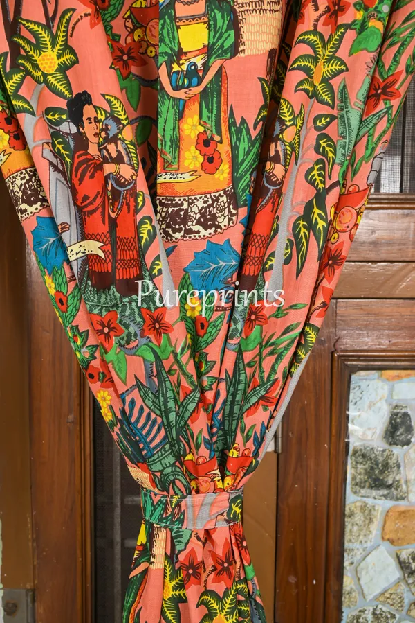 Frida_Kahlo_Cotton_Curtain_(Set_Of_Two)_-_Boho_Pom_Pom_Lace