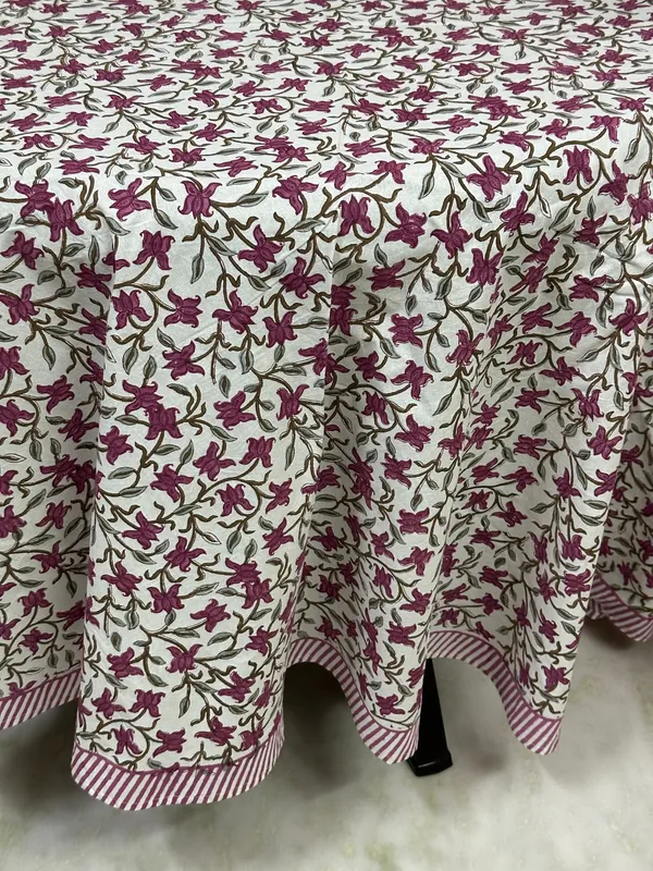 Hand_Block_Print_Round_Tablecloth:_Floral_8-Seater_Table_Wear