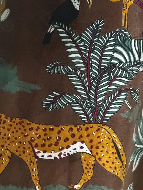 Velvet_Forest_Print_Curtain:_Chocolate_Brown_Boho_Drapes_-_Custom_Size