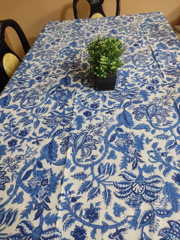 Hand_Block_Print_Tablecloth:_Floral_Indian_Decor,_Rectangle_Dining_Cloth