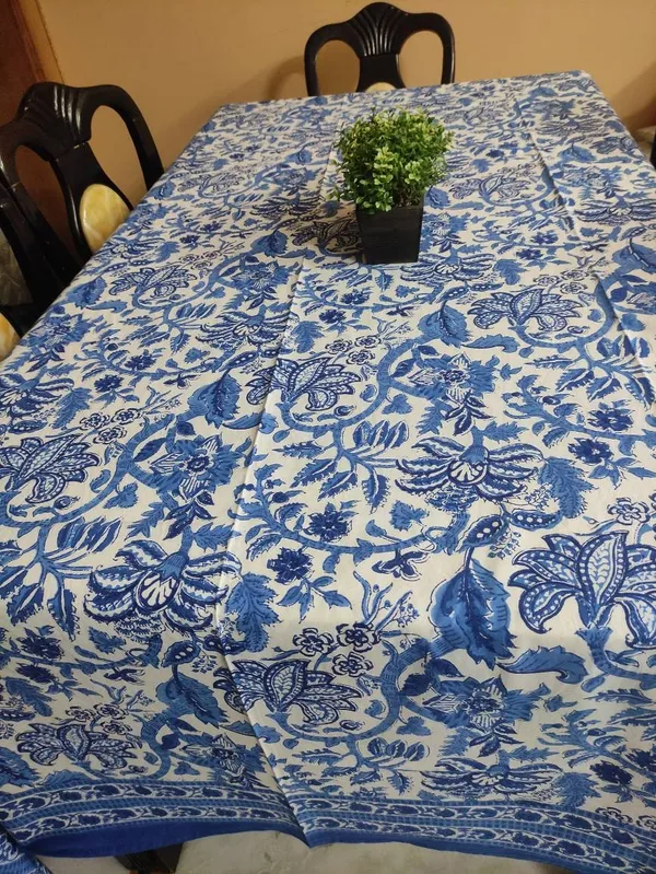 Hand_Block_Print_Tablecloth:_Floral_Indian_Decor,_Rectangle_Dining_Cloth
