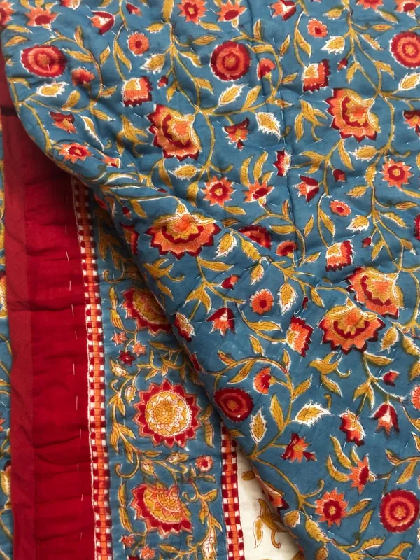 Hand_Block_Print_Cotton_Quilt:_Reversible_Indian_Artisan_Quilt