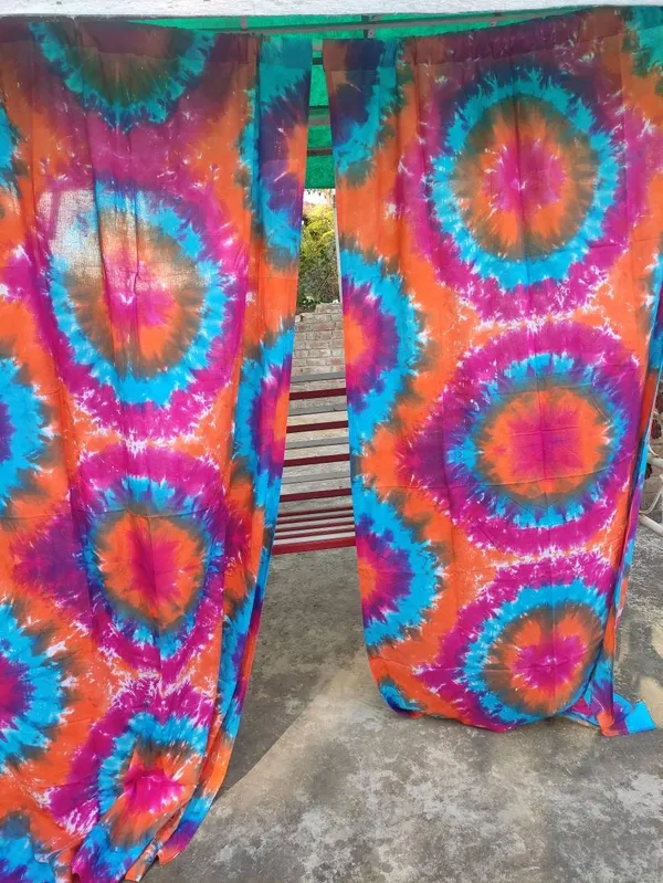 Handmade_Shibori_Tie_Dye_Cotton_Curtains:_Boho_Home_Decor,_Set_Of_2