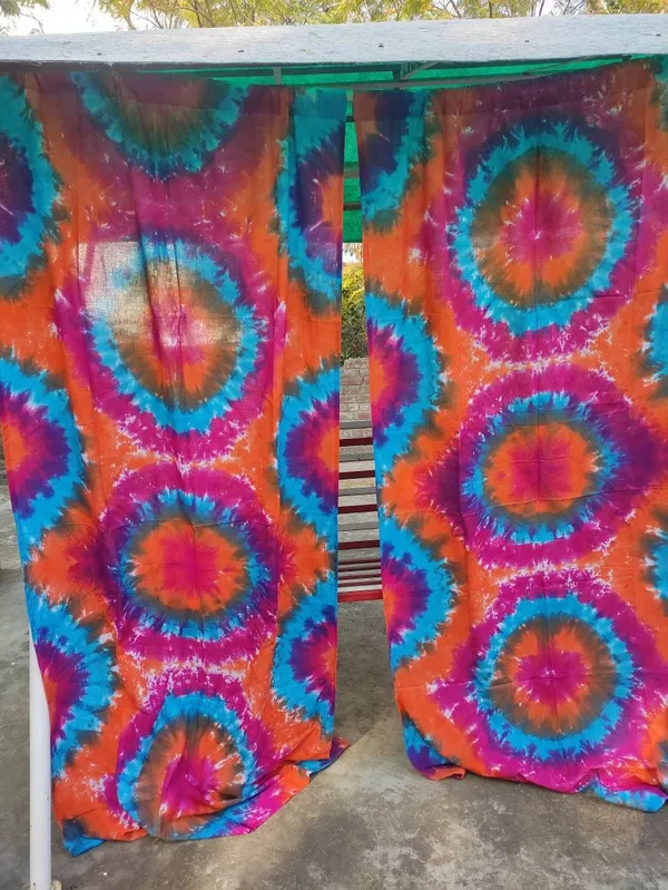 Handmade_Shibori_Tie_Dye_Cotton_Curtains:_Boho_Home_Decor,_Set_Of_2
