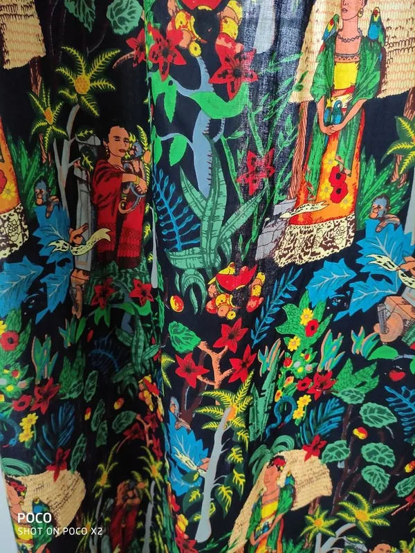 Frida_Kahlo_Inspired_Curtains:_Hand_Block_Print,_Boho_Decor_(Set_Of_Two)