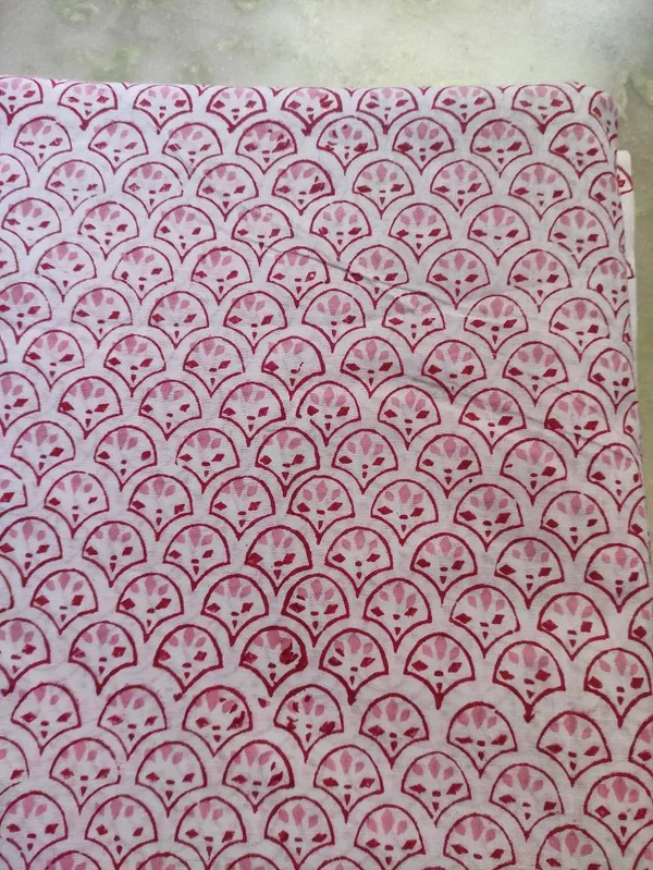 Hand_Block_Printed_Cotton_Fabric:_Mughal_Floral_Print,_44"_Wide