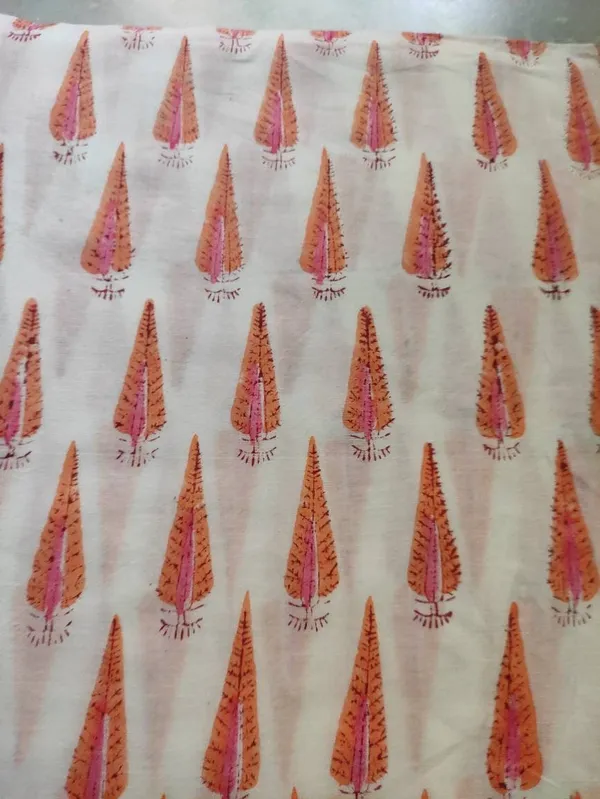 Hand_Block_Printed_Cotton_Fabric:_Mughal_Design,_Natural_Dye