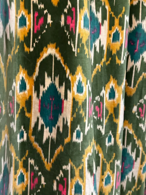Olive_Velvet_Curtains:_Vintage_Style_Geometric_Print_Boho_Drapes