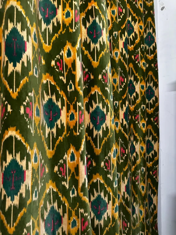 Olive_Velvet_Curtains:_Vintage_Style_Geometric_Print_Boho_Drapes