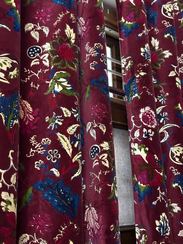 Vintage_Style_Cotton_Velvet_Curtain:_Wine_Red_Boho_Drapes_-_Custom_Size