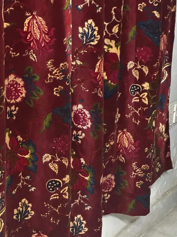 Vintage_Style_Cotton_Velvet_Curtain:_Wine_Red_Boho_Drapes_-_Custom_Size