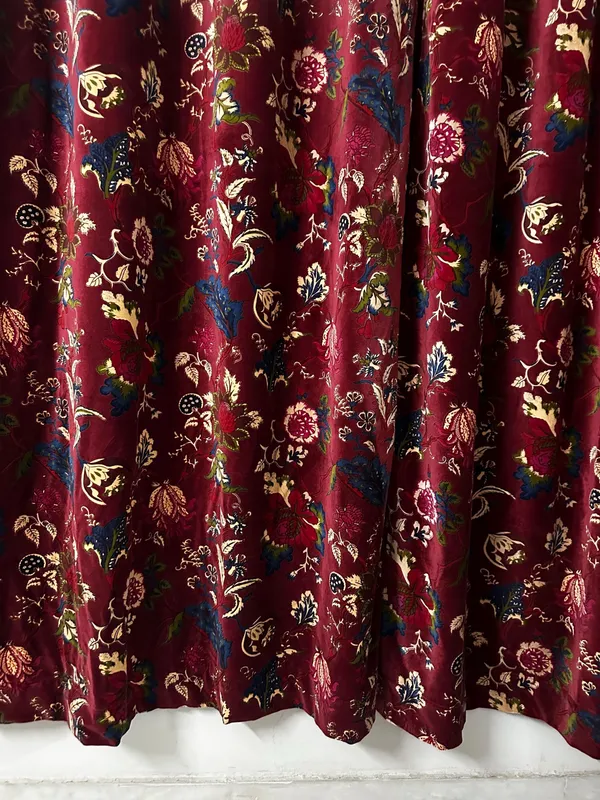 Vintage_Style_Cotton_Velvet_Curtain:_Wine_Red_Boho_Drapes_-_Custom_Size