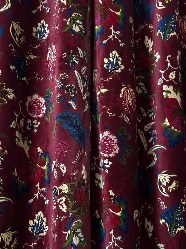 Vintage_Style_Cotton_Velvet_Curtain:_Wine_Red_Boho_Drapes_-_Custom_Size