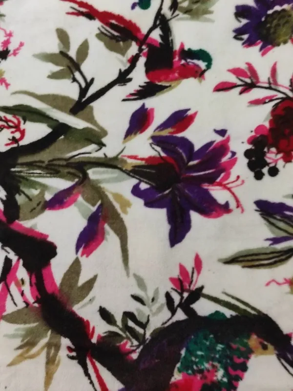 Hand_Printed_Cotton_Velvet_Fabric:_Bird_&_Floral_Print,_White_Ground_-_By_The_Yard