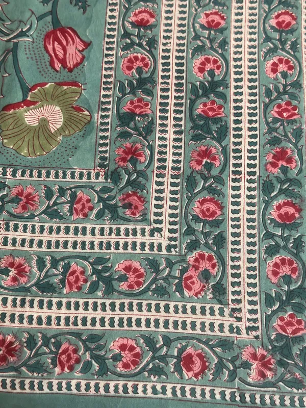 Hand_Block_Print_Tablecloth:_Floral_Indian_Design,_Rectangular_Dining_Cloth