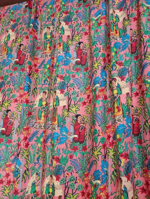 Frida_Kahlo_Inspired_Curtains:_Boho_Home_Decor,_Set_Of_Two_Panels