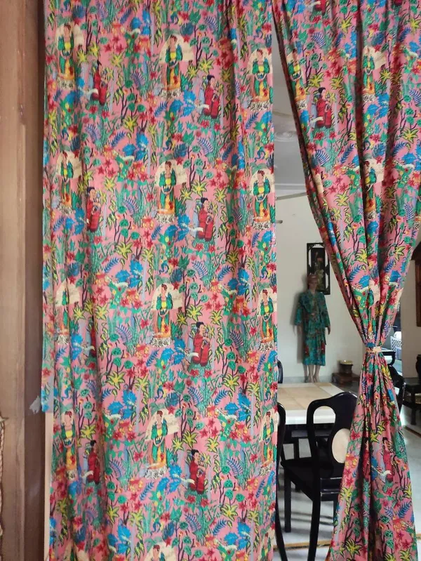 Frida_Kahlo_Inspired_Curtains:_Boho_Home_Decor,_Set_Of_Two_Panels