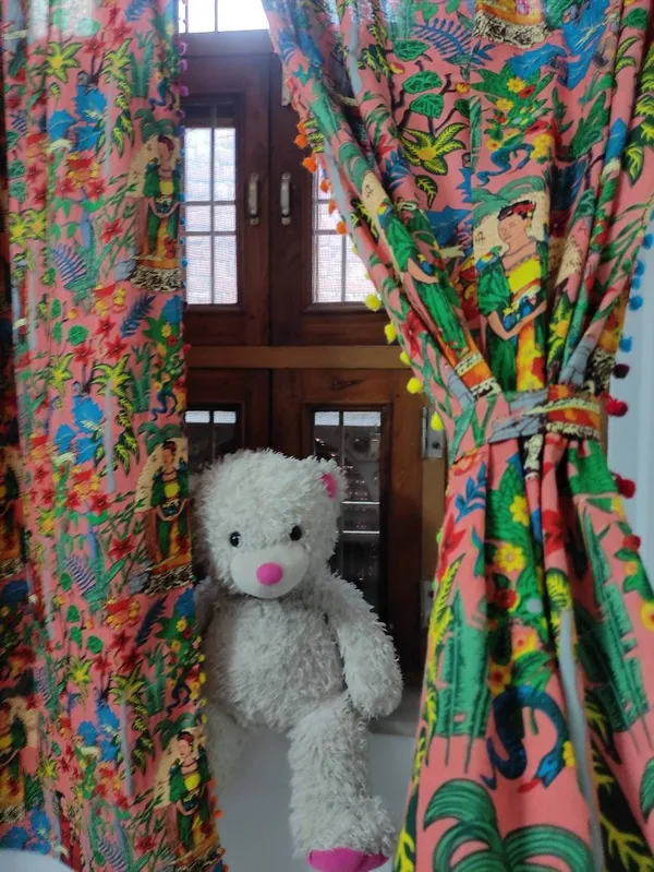 Frida_Kahlo_Cotton_Curtain_Set:_Boho_Pom_Pom_Lace,_Colorful_Decor