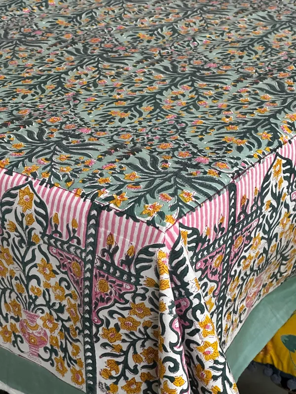 Floral_Block_Print_Tablecloth:_Indian_Cotton_Table_Cover