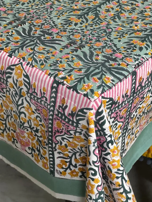 Floral_Block_Print_Tablecloth:_Indian_Cotton_Table_Cover
