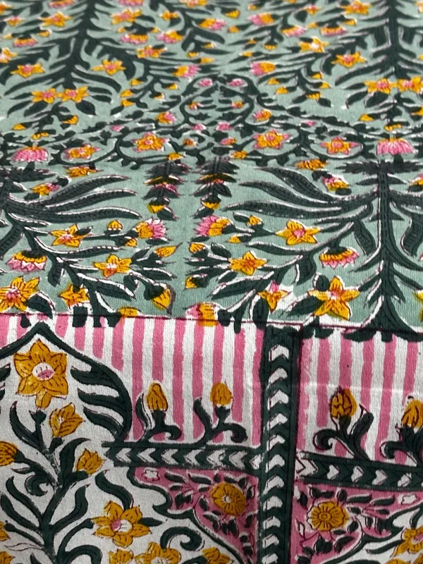 Floral_Block_Print_Tablecloth:_Indian_Cotton_Table_Cover