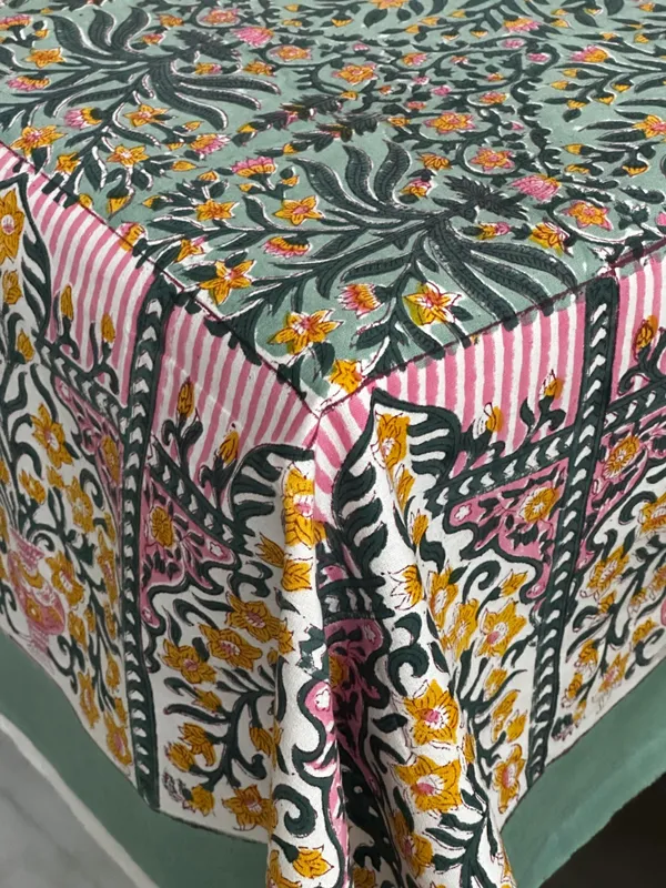 Floral_Block_Print_Tablecloth:_Indian_Cotton_Table_Cover
