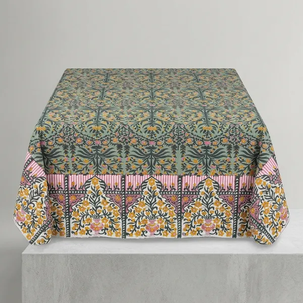 Floral_Block_Print_Tablecloth:_Indian_Cotton_Table_Cover