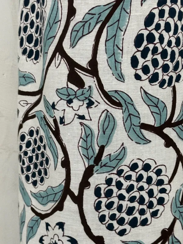 Hand_Block_Printed_Curtains_Floral_Cotton,_Bohemian_Farmhouse_Style,_Set_Of_2_,Curtain_Panels:_Boho_Drapes.