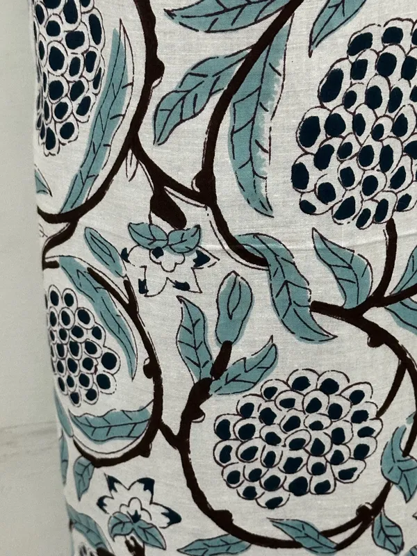 Hand_Block_Printed_Curtains_Floral_Cotton,_Bohemian_Farmhouse_Style,_Set_Of_2_,Curtain_Panels:_Boho_Drapes.