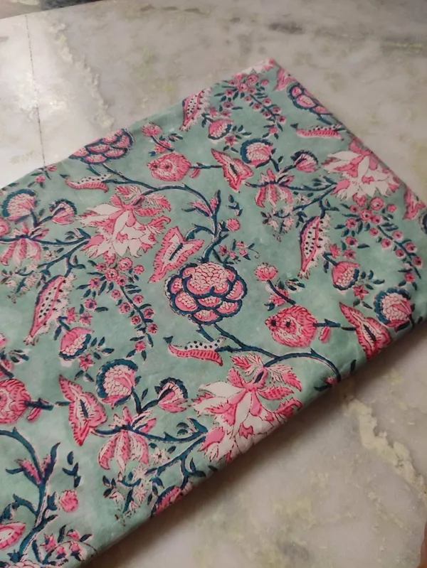 Hand_Block_Print_Fabric:_Floral_Upholstery,_Natural_Dye