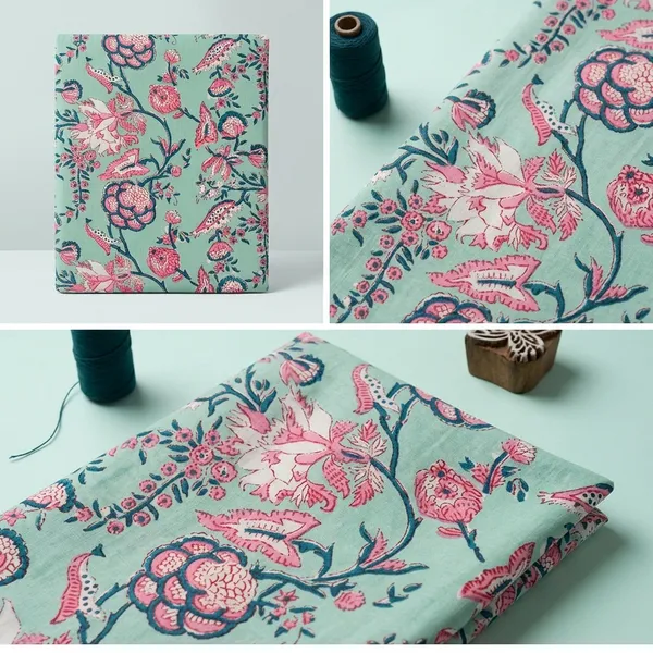 Hand_Block_Print_Fabric:_Floral_Upholstery,_Natural_Dye