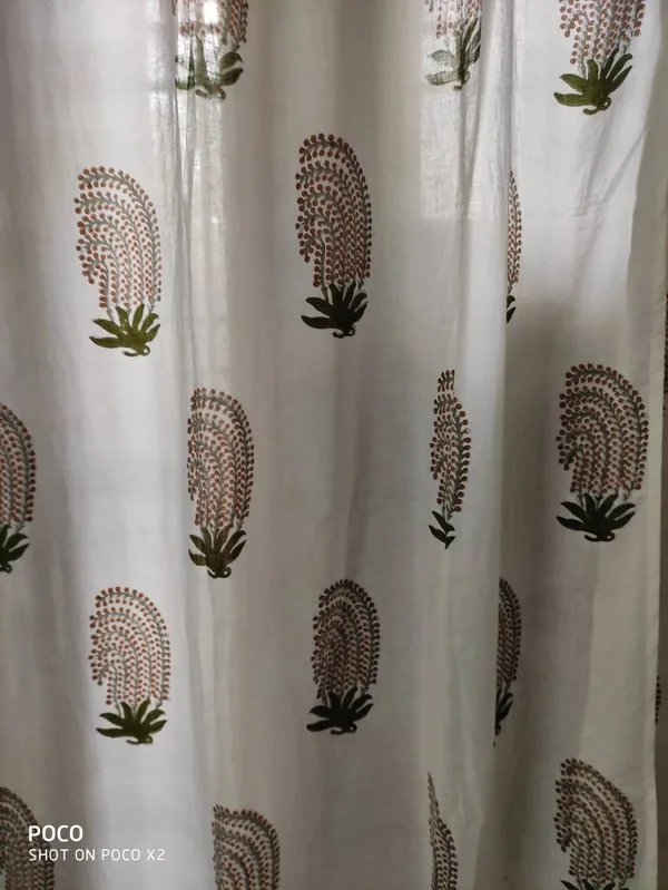 Indian_Hand_Block_Print_Curtains:_Set_Of_Two,_Door_&_Window_Decor