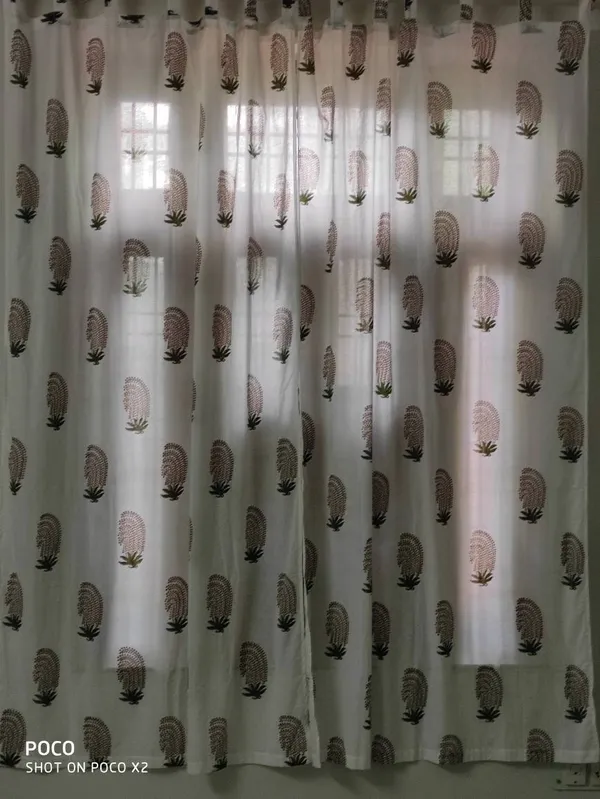 Indian_Hand_Block_Print_Curtains:_Set_Of_Two,_Door_&_Window_Decor