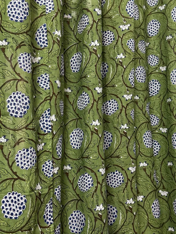 Hand_Block_Printed_Curtains_Floral_Cotton,_Bohemian_Farmhouse_Style,_Set_Of_2_,Curtain_Panels:_Boho_Drapes.
