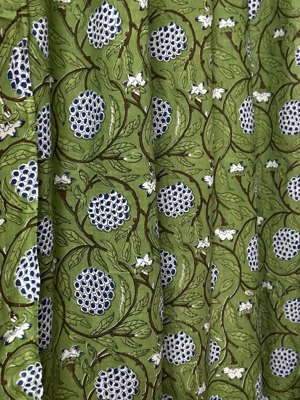 Hand_Block_Printed_Curtains_Floral_Cotton,_Bohemian_Farmhouse_Style,_Set_Of_2_,Curtain_Panels:_Boho_Drapes.