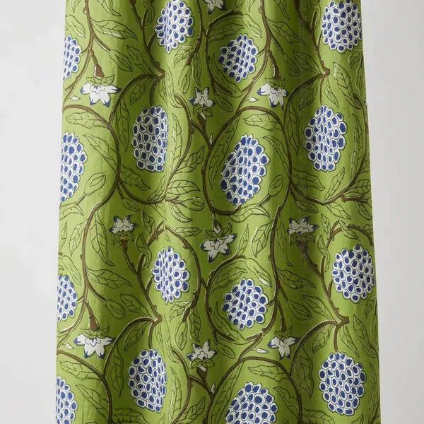 Hand_Block_Printed_Curtains_Floral_Cotton,_Bohemian_Farmhouse_Style,_Set_Of_2_,Curtain_Panels:_Boho_Drapes.
