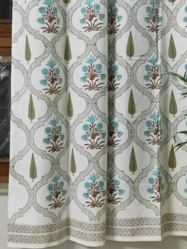Indian_Hand_Block_Print_Curtain,_Bohomien_Decor,_House_Warming_Gift.