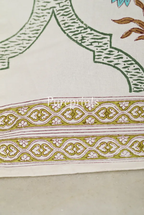 Indian_Hand_Block_Print_Curtain,_Bohomien_Decor,_House_Warming_Gift.