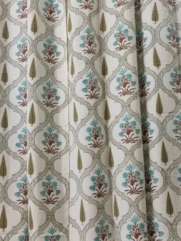 Indian_Hand_Block_Print_Curtain,_Bohomien_Decor,_House_Warming_Gift.