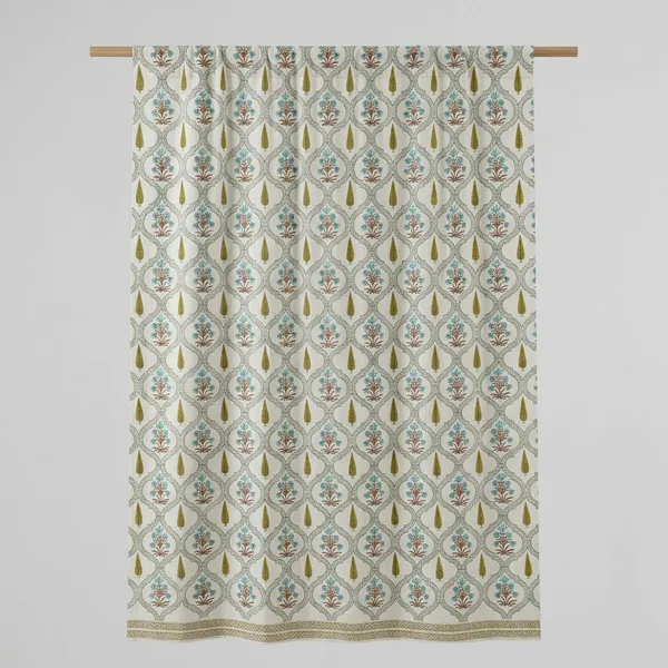 Indian_Hand_Block_Print_Curtain,_Bohomien_Decor,_House_Warming_Gift.