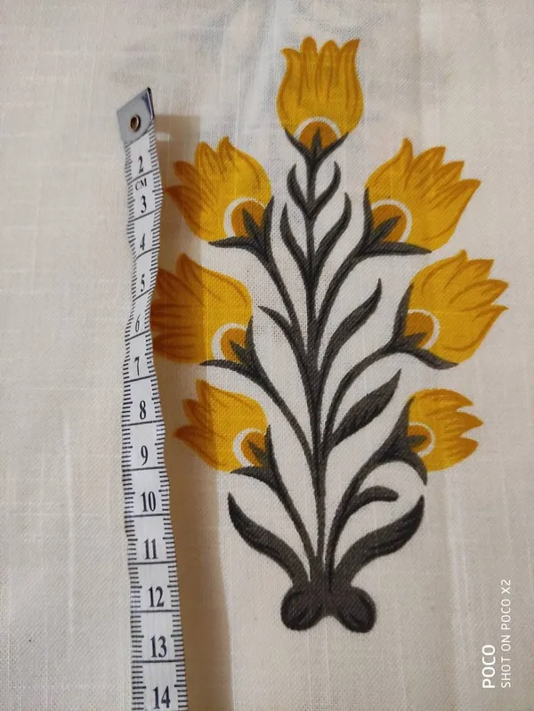 Floral_Print_Cotton_Linen_Fabric:_Screen_Print_Design